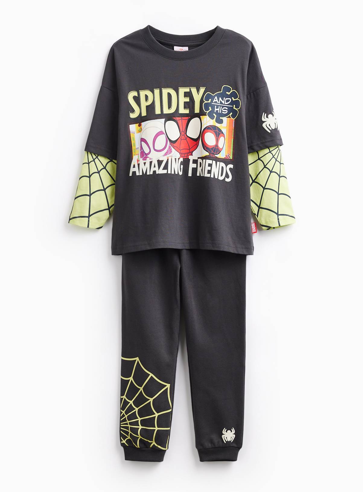 Disney Spidey Halloween Sweatshirt & Jogger Set 7-8 years - Image 1